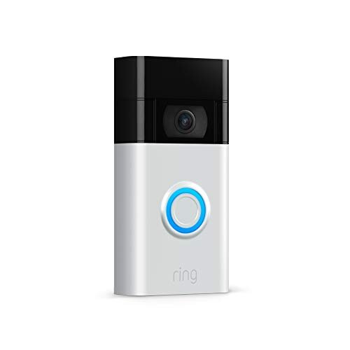 Ring Video Doorbell 1080p Camera | WiFi | Two Way Audio (2nd Gen) - Satin Nickel